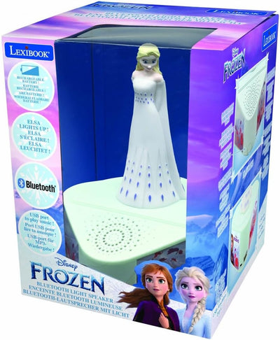 Lexibook BTD80FZ Frozen Lautsprecher, Leuchtfigur, Bluetooth 5.0, USB Typ C Die Eiskönigin, Die Eisk