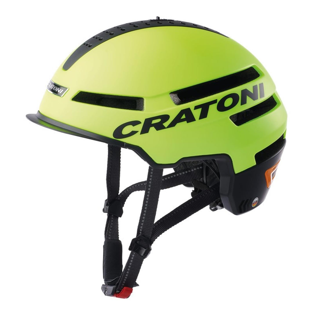 Cratoni Unisex – Erwachsene Smartride Helme, Neongelb Matt, M EU