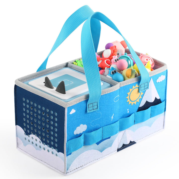 Tragetasche für Toniebox Starter Set und Tonies Figur, Schutzhüllen-Organizer mit viel Platz für Ton