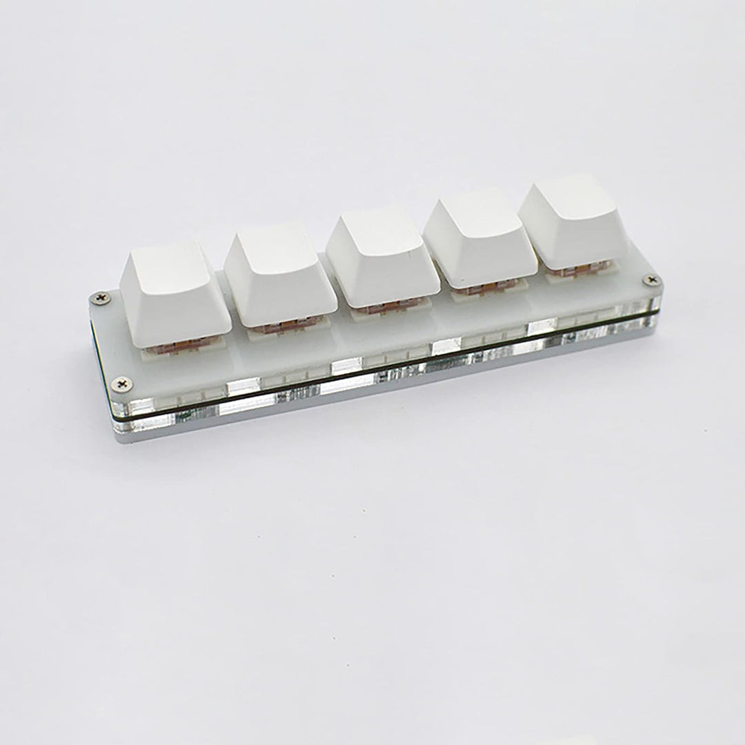 LICHIFIT 5 Tasten Gaming Tastatur Programmierung Makro Tastatur mit Datenkabel Mechanische Tastatur
