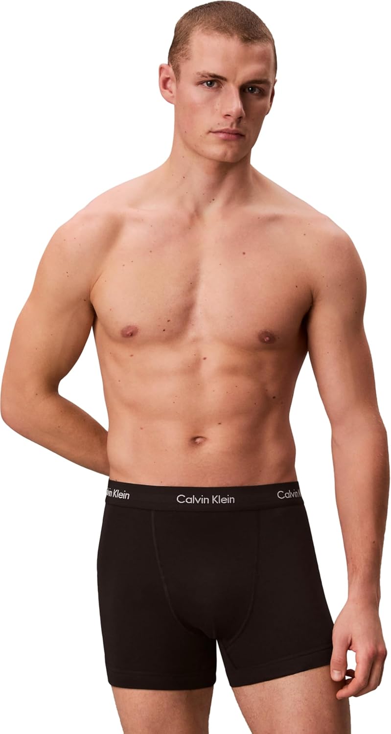 Calvin Klein 2P S/S Crew Neck Kurzarm T-Shirts Herren M Mehrfarbig (Black W. Black Wb Xwb), M Mehrfa