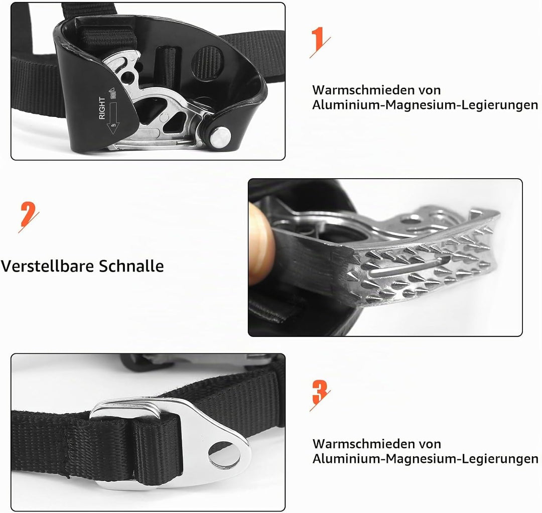 NewDoar Foot Ascender Riser Klettern Baum Baumpfleger Bergsteigen Abseilen Quick Step Ausrüstung Kle