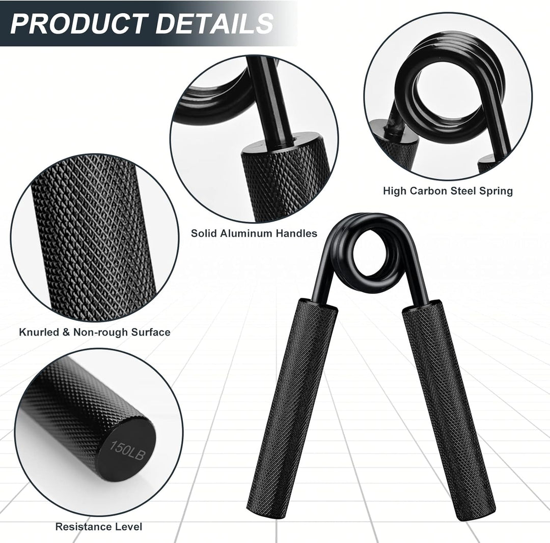 COVVY Griffkraft Trainer Set,50/100/150/200/250LBS Handgriff Trainer,rutschfester Metall unterarmtra