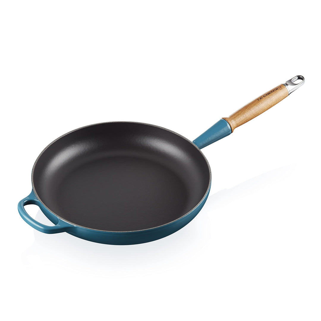 LE CREUSET Signature gusseiserne Bratpfanne mit Holzgriff 28 cm Deep Teal, 20258286420422 Deep Teal