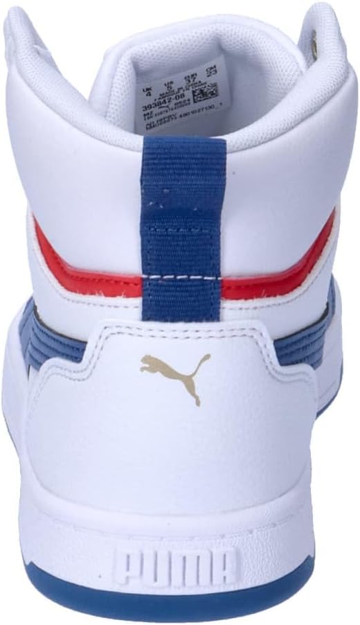 Puma Unisex Kinder Caven 2.0 Mid JrSneaker 38.5 EU Puma White Clyde Royal Puma Gold, 38.5 EU Puma Wh