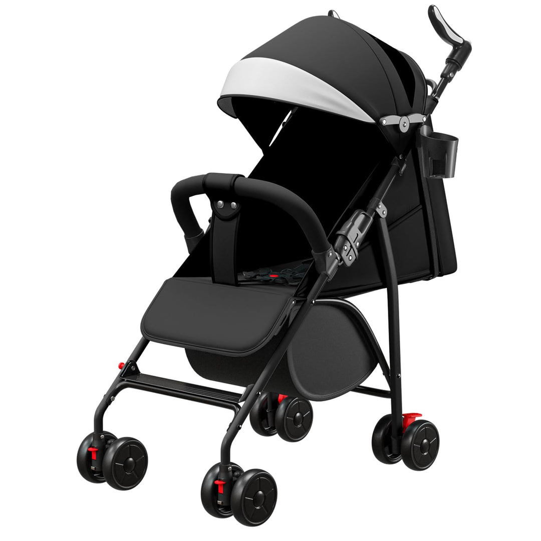 Buggy Kinderbuggy, klappbar 360° Liegebuggy, Sportwagen Faltbar,Kinderwagen,Eva-Schaum-Räder, Moskit