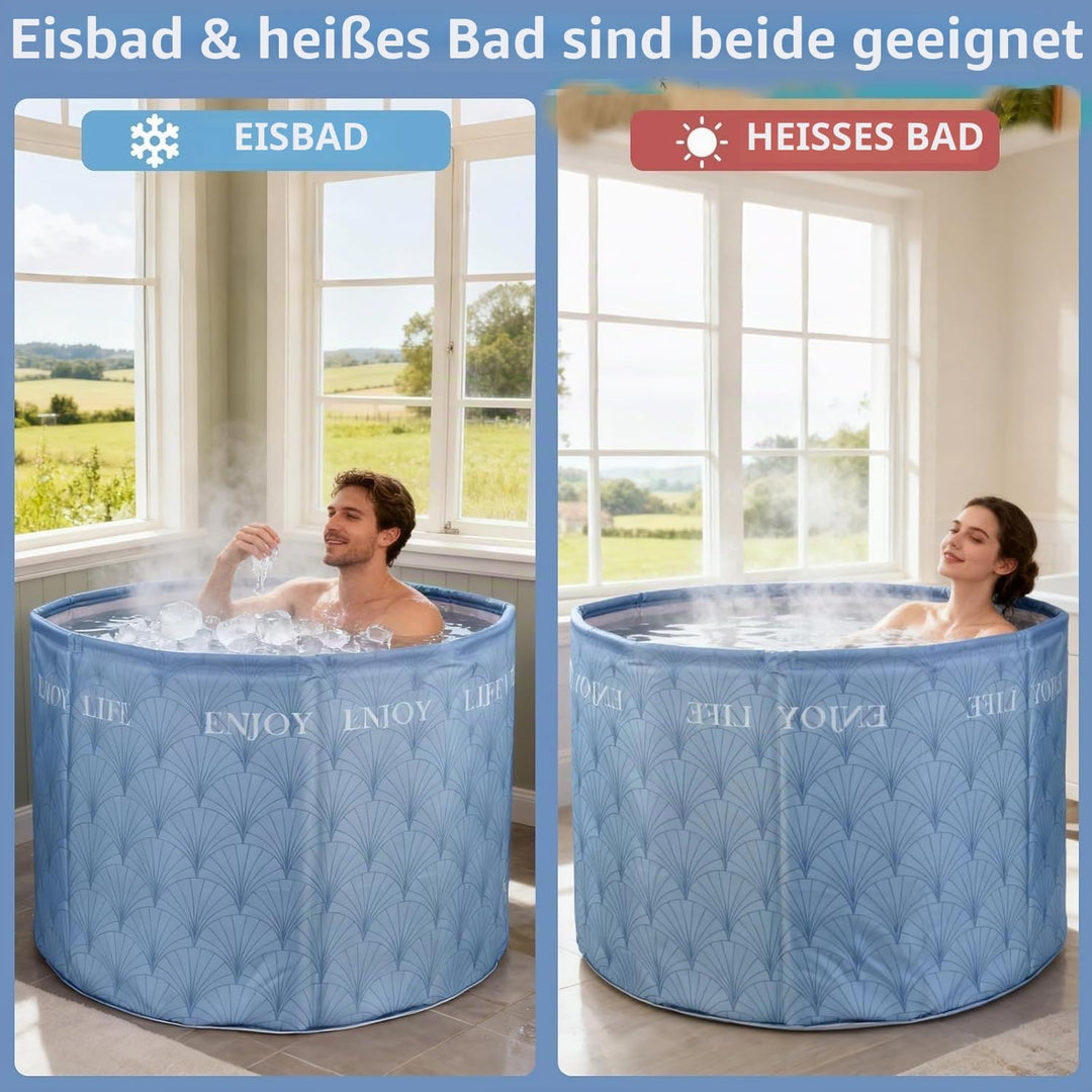 Simcat Tragbare faltbare Badewanne, Eisbadewanne für Kaltwassertherapie, Training, Badezimmer, freis