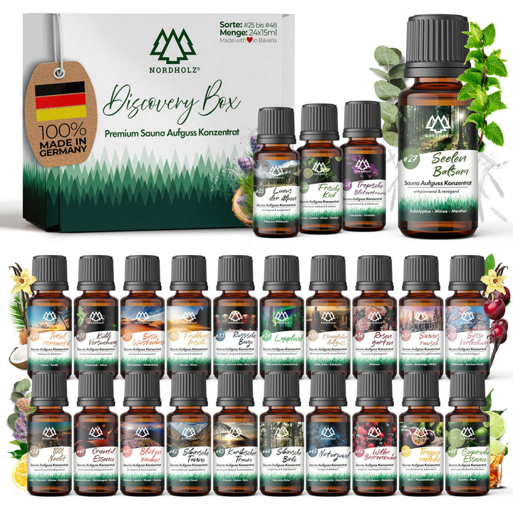 NORDHOLZ® Saunaaufguss Discovery Box 24x15ml [ 