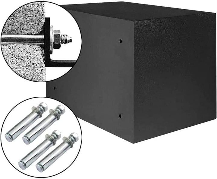 Floordirekt Safe Tresor für Zuhause, 26L 30H x 38B x 30T cm, Möbeltresor mit Schlüssel und Zahlensch