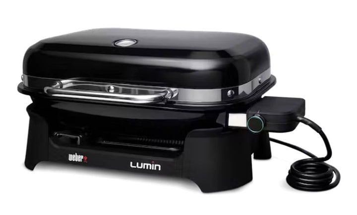 Weber Elektrischer Grill Lumin, Schwarz
