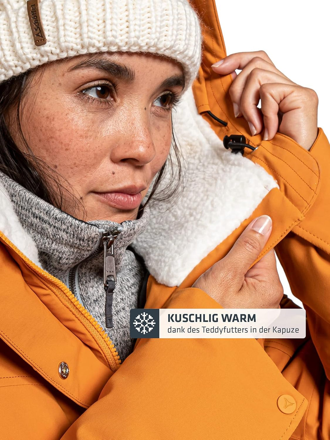 Schöffel Damen Ins. Parka Rotterdam L, wind- und wasserdichter Damen Parka mit verstellbarer Taille,