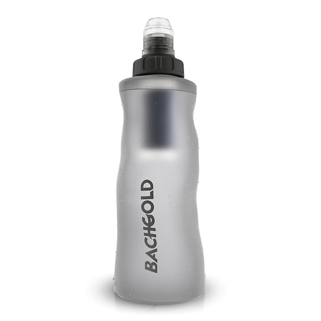 Bachgold® Profi Outdoor Wasserfilter Flasche [650ml] mit 1500L Filterkapazität I entfernt 99,99% all