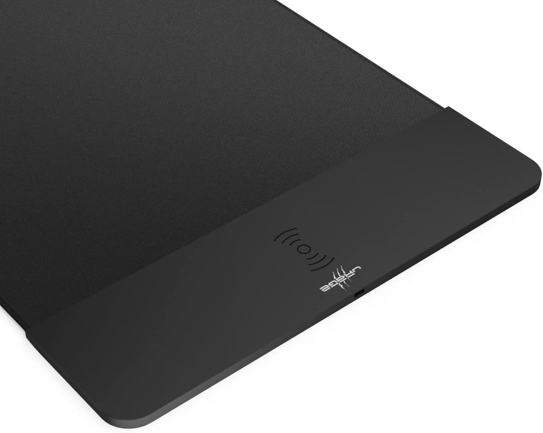 uRage Gaming-Mauspad “Lethality 460 Power”, Mousepad mit Wireless-Ladestation, rutschfeste Unterseit