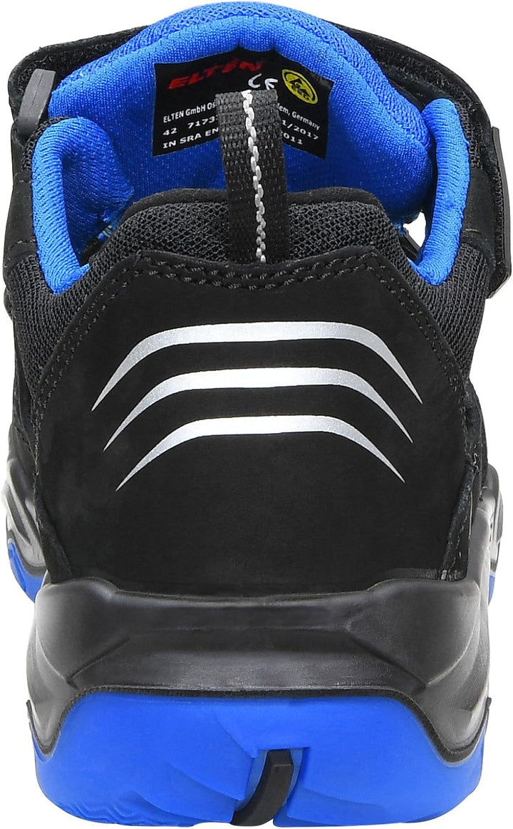 ELTEN Sicherheitsschuhe AMBITION blue Easy ESD S1, Herren, sportlich, leicht, schwarz/blau, Stahlkap