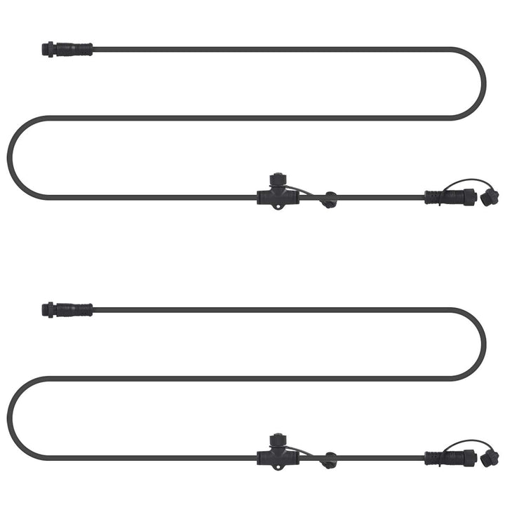 AIMHEIM 2er-Set 3M LED Gartenstrahler Verlüngerungskabel, 1in-2out Aussenleuchte Verbindungskabel, I