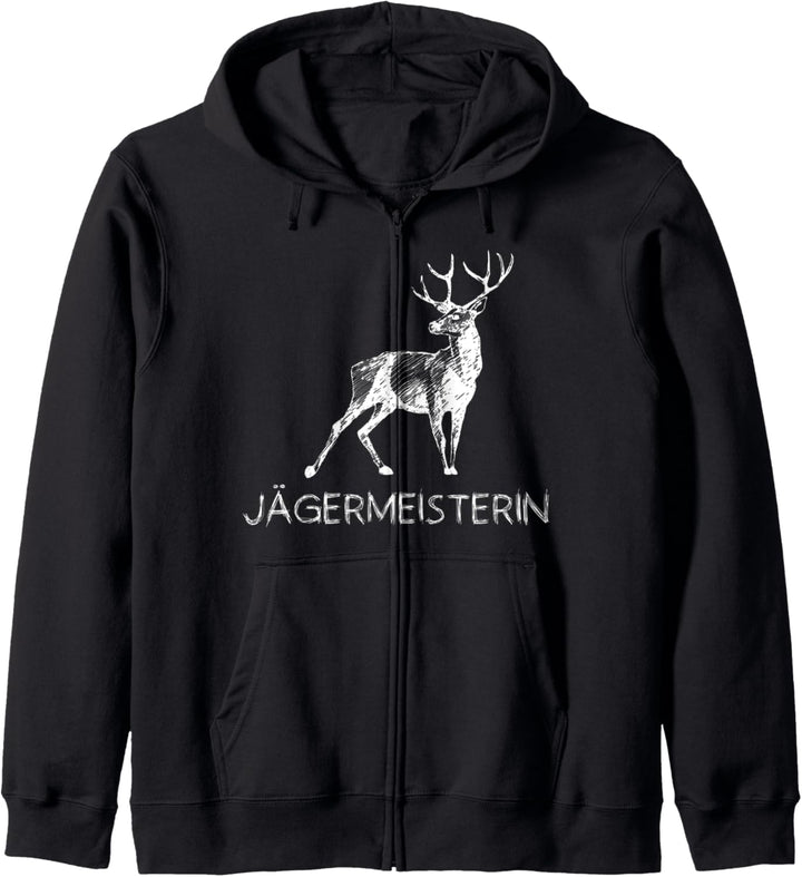 Jägermeisterin Jagd Jäger Hirsch Jägerin Jagen Kapuzenjacke