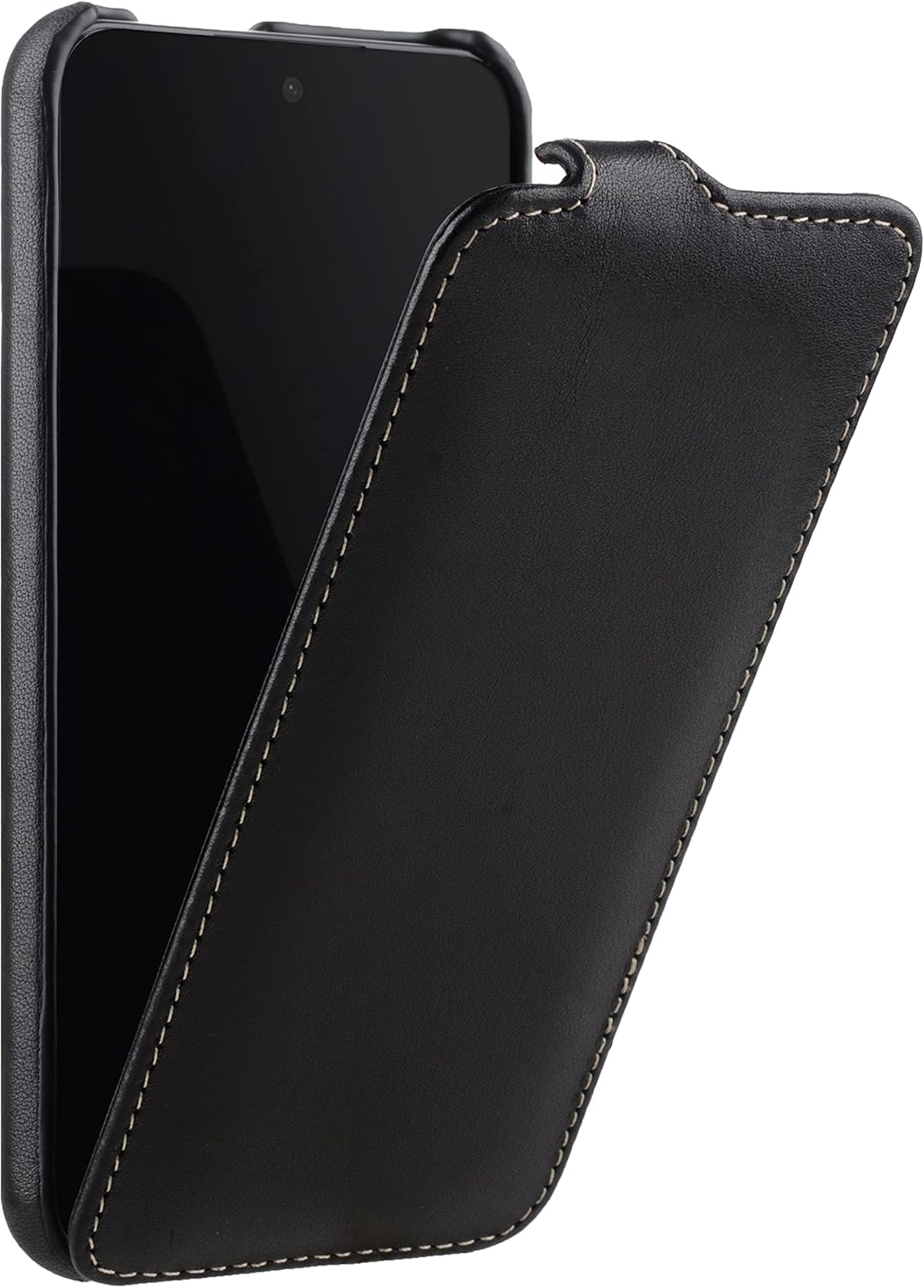 STILGUT UltraSlim kompatibel mit Samsung Galaxy S22 Plus Hülle - Samsung S22 Plus Flip Case aus Lede