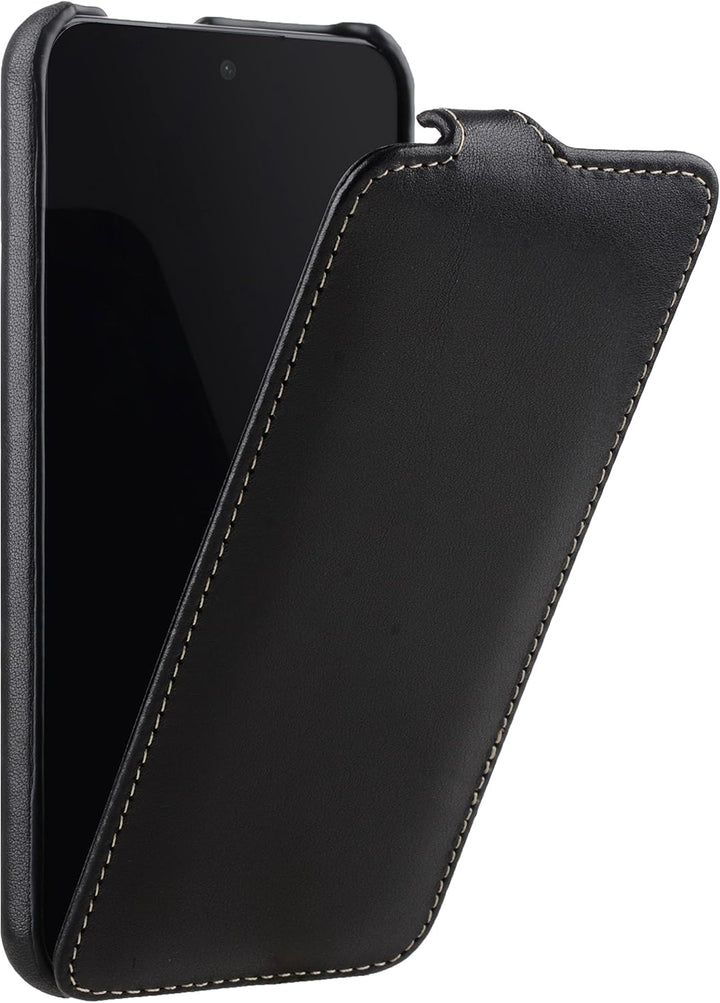 STILGUT UltraSlim kompatibel mit Samsung Galaxy S22 Plus Hülle - Samsung S22 Plus Flip Case aus Lede