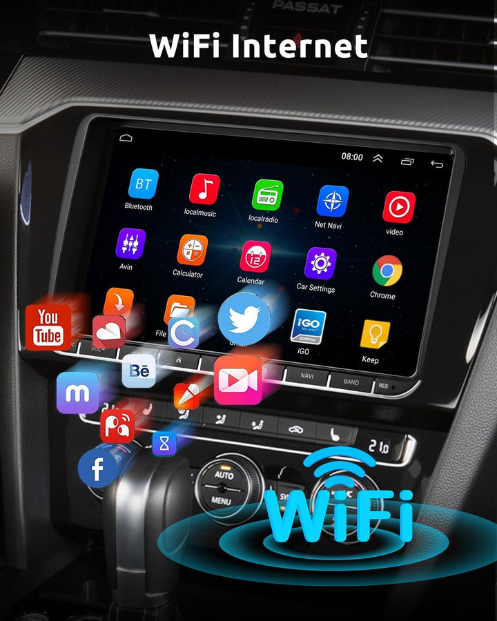 Essgoo Carplay Autoradio 9 Zoll Android 14 Car Stereo 32G Wireless Auto Radio Für VW Golf 5 6 Touran