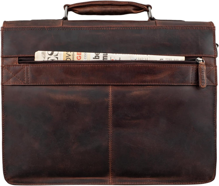STILORD 'Havanna' Leder Businesstasche A4 Gross Klassische Aktentasche Arbeitstasche Abnehmbarer Sch