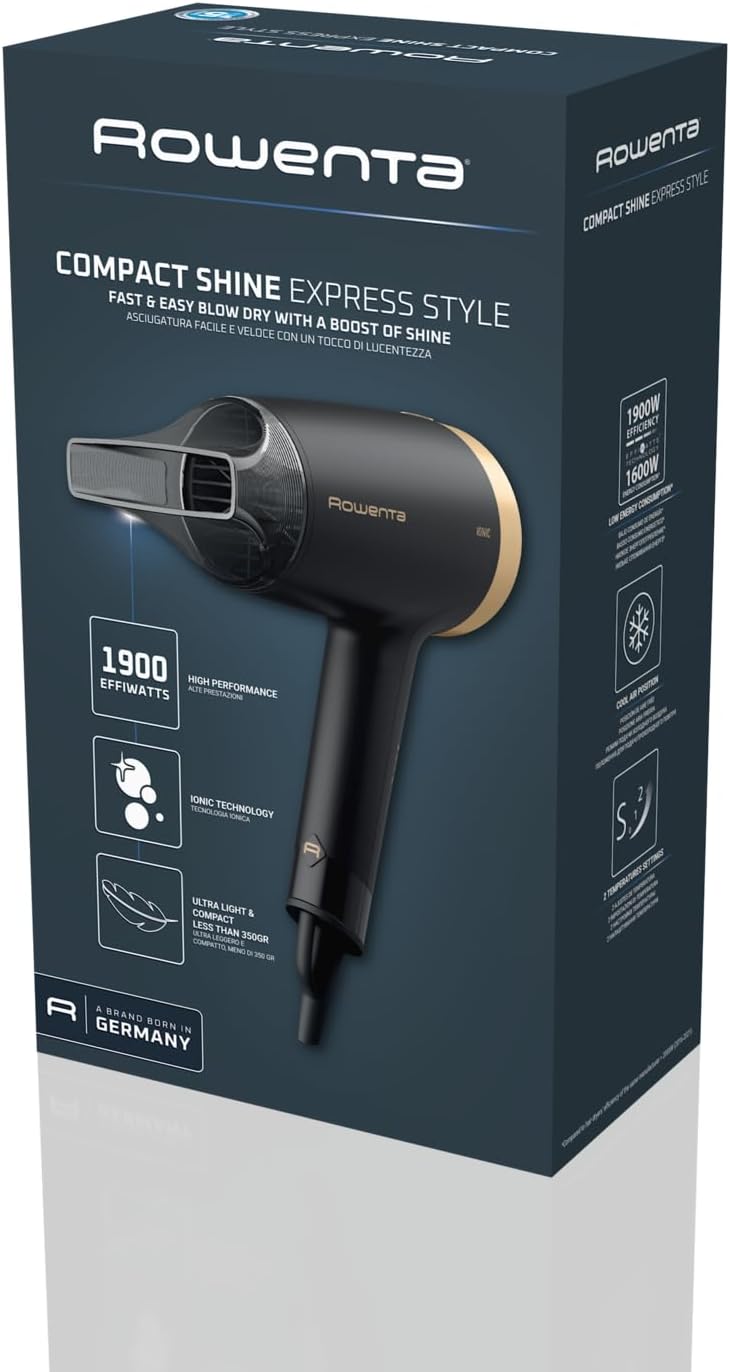Rowenta CV1811 Express Style Haartrockner | 1900 Effiwatt | 2 Einstellungen | Ionen-Technologie | le