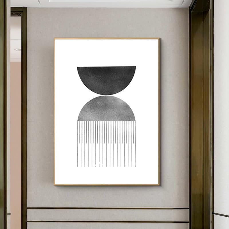 UGZDEA Abstrakt Leinwand Poster, Moderne Boho 3er Set Kunstposter Wanddeko Bilder Set für Wohnzimmer