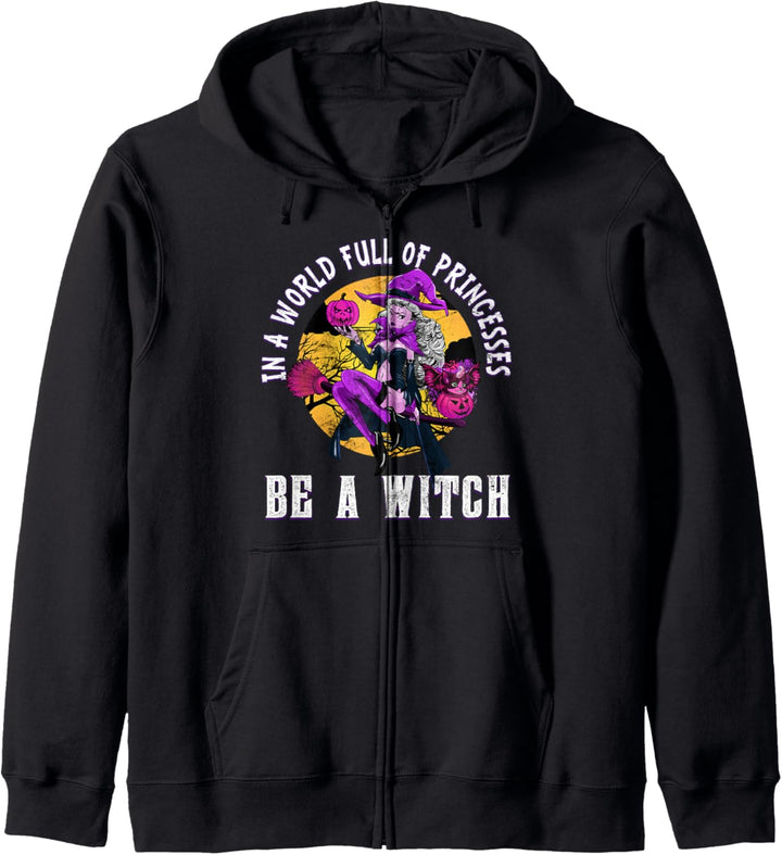 In A World of Princesses Be A Witch Halloween Pastel Goth Kapuzenjacke