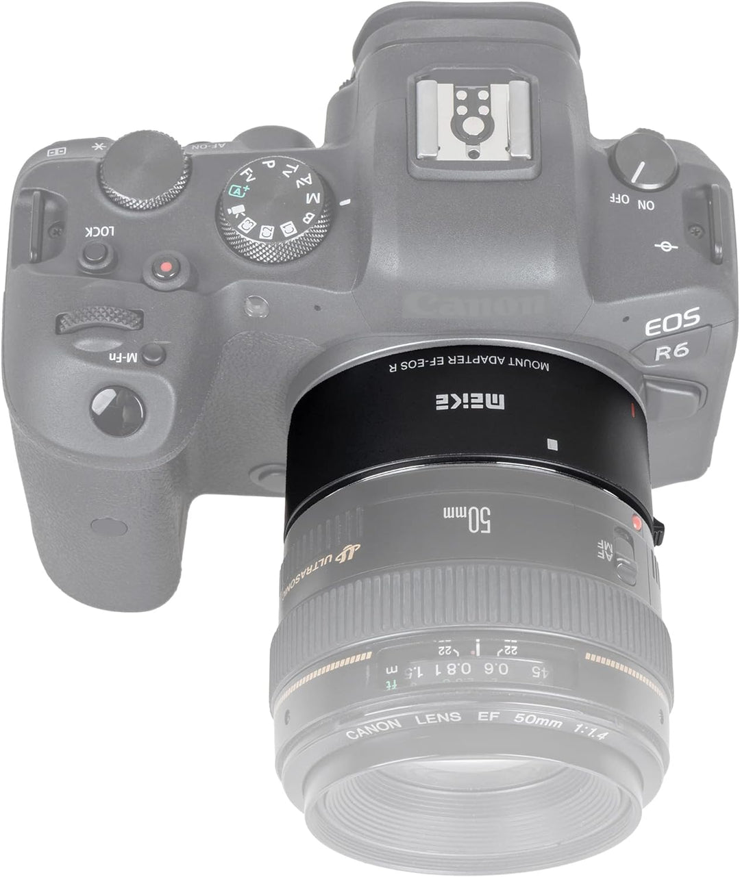 Meike MK-EFTR-A Objektivadapter AF Autofokus Adapter für Canon EF/EF-S Objektive an Canon EOS R Syst