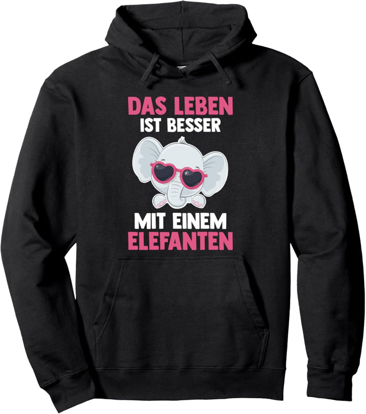 Elefant Elefanten Pullover Hoodie