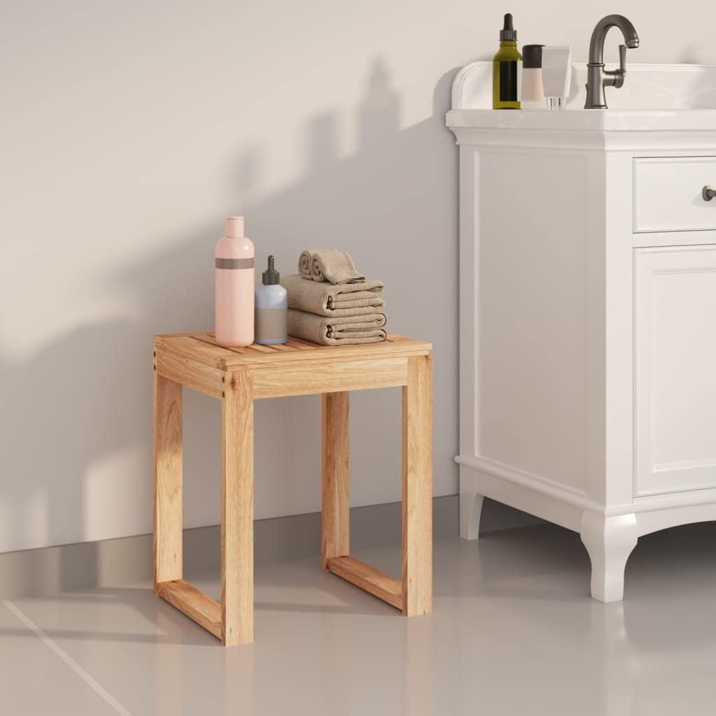 vidaXL Badhocker Duschhocker Duschsitz Duschstuhl Badestuhl Holzhocker Sitzhocker Hocker Stuhl Badez
