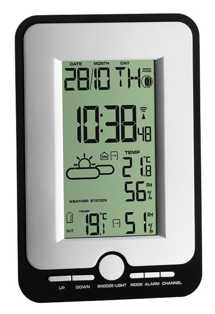 TFA Dostmann Funk-Wetterstation Multy 35.1134.10 (Silber-schwarz)