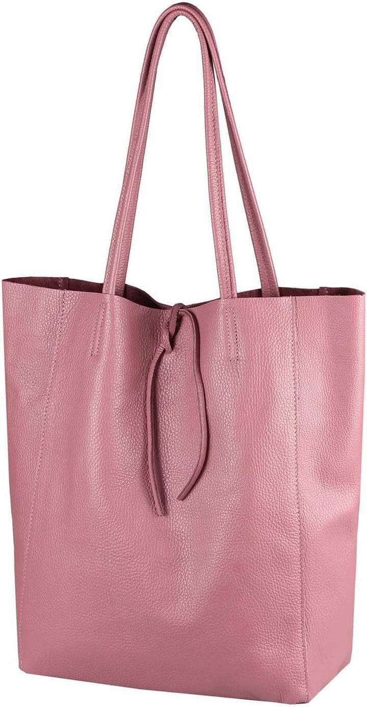 OBC Made in Italy Damen Leder Tasche XXL DIN-A4 Shopper Tote Hobo Bag Henkeltasche Handtasche Umhäng