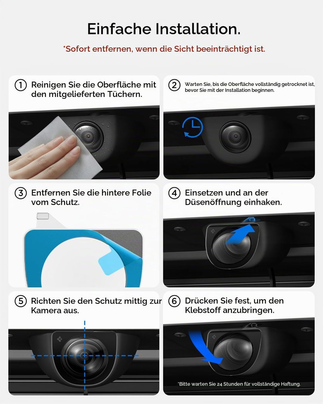 Spigen Displayschutz für Tesla Model Y Juniper 2025 2026 Frontkamera, Schutzabdeckung für Frontschür