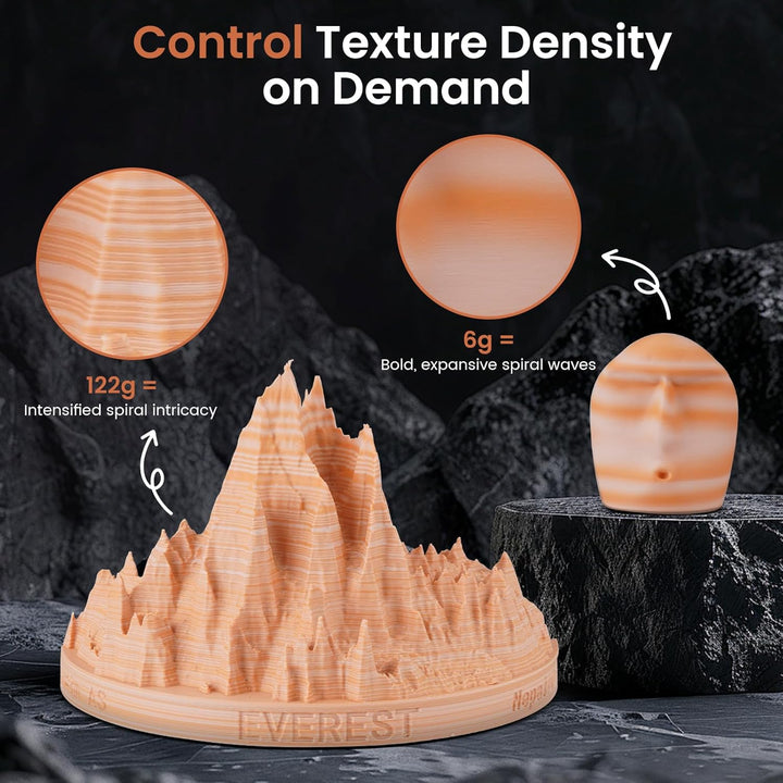 ERYONE High Speed Matte Twist PLA-Filament 1,75 mm,3D-Drucker-Filament PLA Matte+/-0,03 mm,1kg(2,2lb