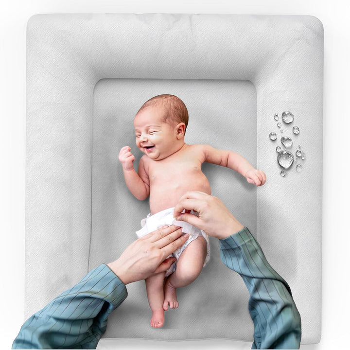 Baby'ness Wasserfest Wickelauflage - 75x85 cm - Hochwertig, Abwischbar, Leicht zu Reinigende - Erwei