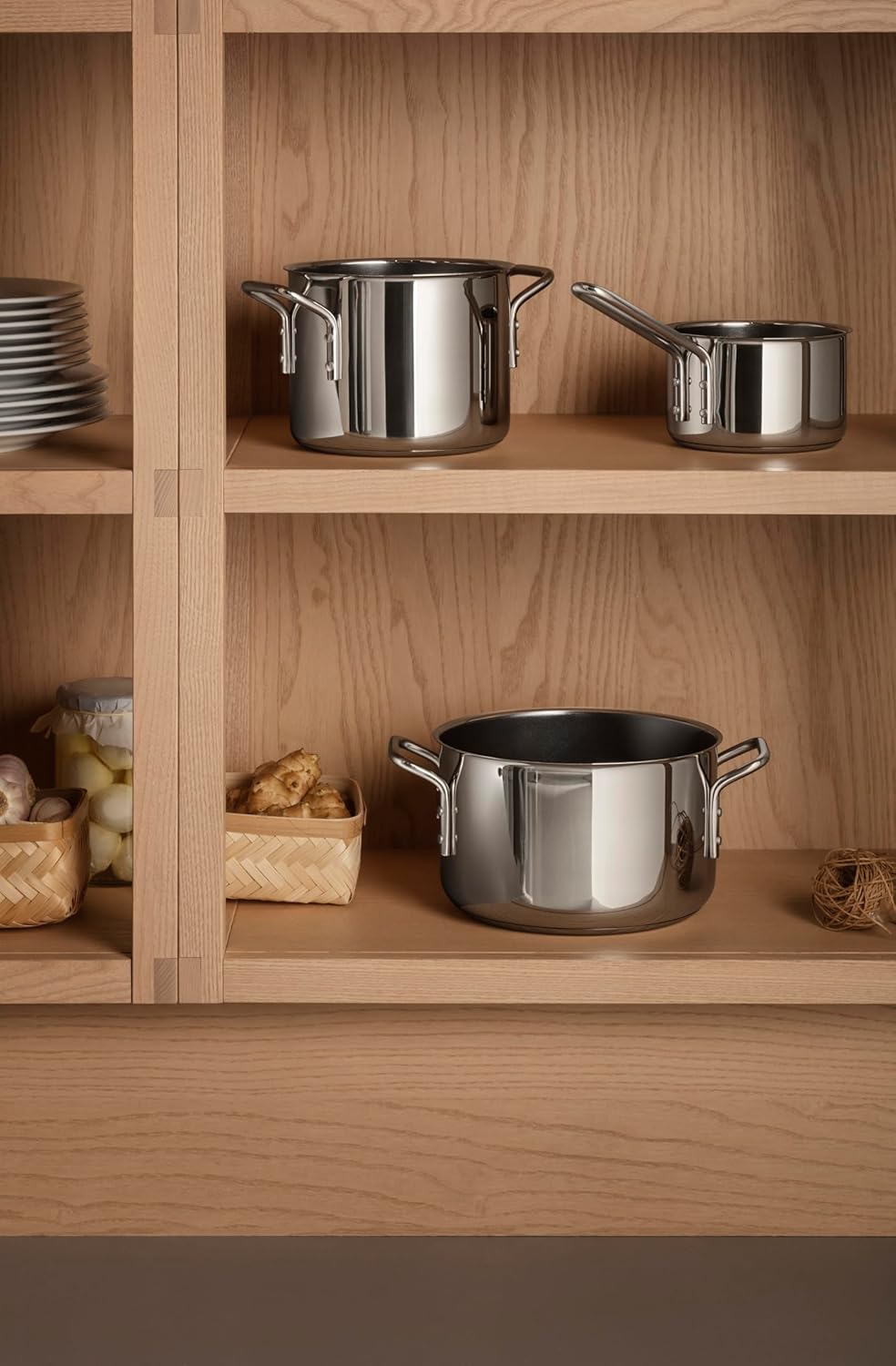 Eva Trio | Stainless Steel Topf 2,2 l 16 cmkeramischer Slip-Let®-Antihaftbeschichtung | Geeignet für