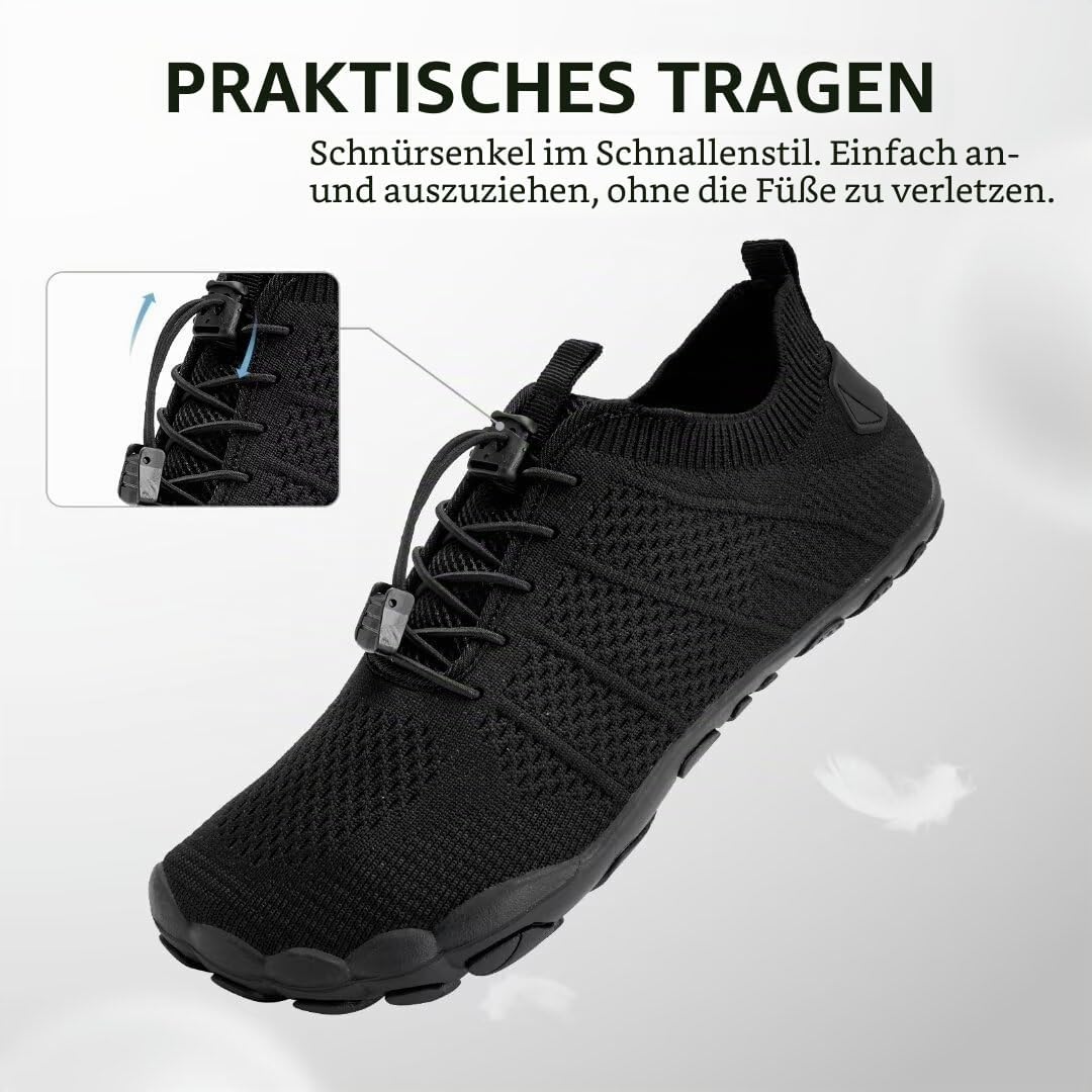 IceUnicorn Barfussschuhe Damen Herren Breite Traillaufschuhe Zehenschuhe Unisex Schwimmschuhe Strand