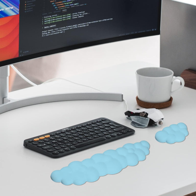Handgelenkauflage Tastatur und Maus, 2 Stück Tastatur-Handgelenkauflage Memory-Schaum-Handgelenkaufl