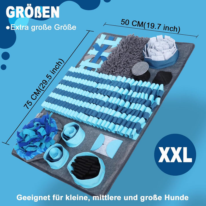Schnüffelteppich Hund XXL, Schnüffelmatte Hund Extra Grosse &amp; Waschbar Schnüffelteppich für Hunde Tr