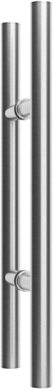 BM2-1025-2-420-AS: Schiebetürsystem ESG 1025x2175x8mm Dekor M2, Siebdruck; Schienensystem ALU SlimLi