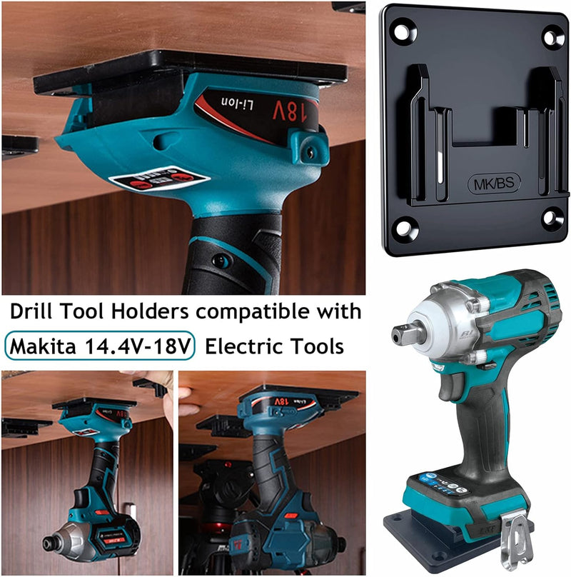 JJXNDO für Makita Werkzeughalter, 6-Pack Werkzeugdockhalter Wandaufhänger Für Makita 14.4-18V Lithiu