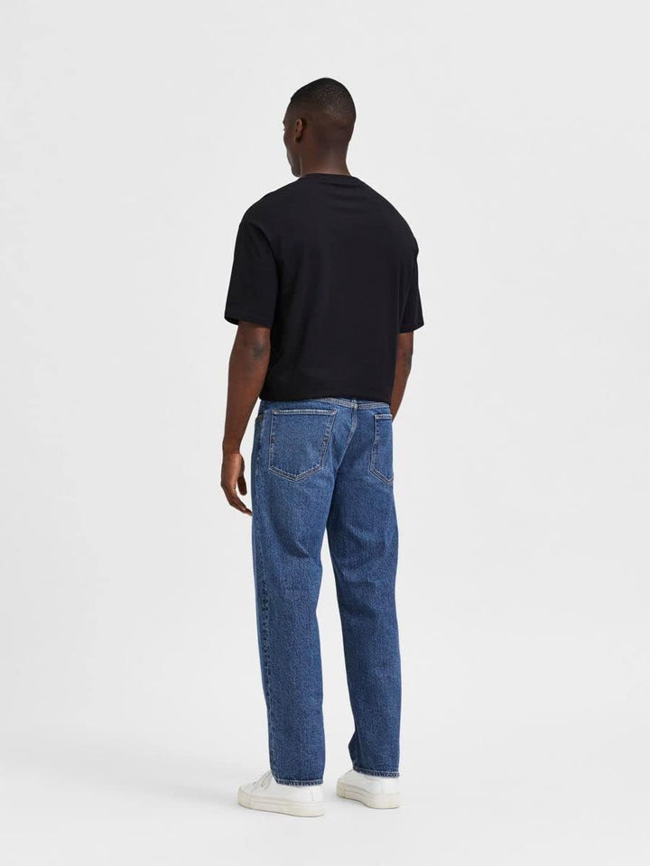 Selected Homme Male Loose Fit Jeans 220 29W / 32L Medium Blue Denim, 29W / 32L Medium Blue Denim