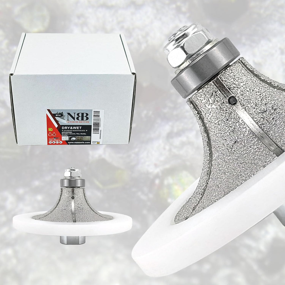 NBB Diamant-Profilscheibe Diamantfräser Fräsbohrer Trennreibahle Profilierungs-Bit für Porzellan Fli