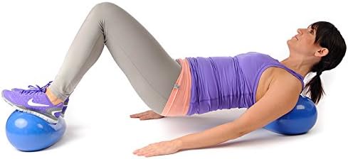 Original Pezzi® Mini Eggball® Gymnastik Ball Yoga Pilates Ball Übungsball Standard (Blau) Partnerkom