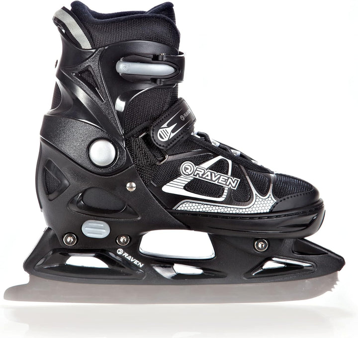 RAVEN 2in1 Schlittschuhe Inline Skates Inliner für Kinder und Erwachsene verstellbar, Spirit Black/W