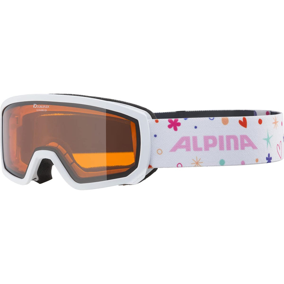 ALPINA SCARABEO JR. - Beschlagfreie, Extrem Robuste & Bruchsichere OTG Skibrille Mit 100% UV-Schutz
