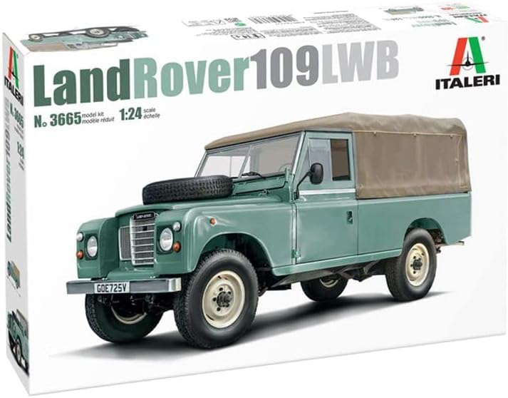 Italeri 3665 1:24 Land Rover 109 LWB - Bausatz, Standmodellbau, Basteln, Hobby, Kleben, Plastikbausa