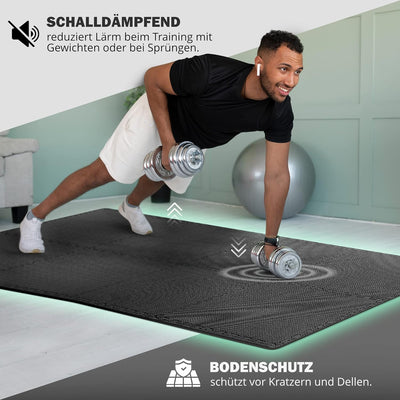 Schutzmatten Bodenschutzmatte Set Sportmatte Gymnastikmatte Puzzlematte: Puzzle Sportgeräte Matte Fi