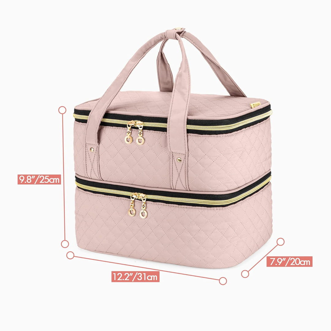 Yarwo Nagellack Tasche Organizer, Nagellack Aufbewahrung für 50 Flaschen Nagellack (bis zu 15 ML) un