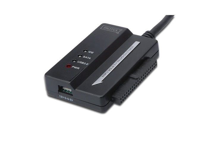 DIGITUS Festplatten-Adapterkabel - USB 3.0 zu SATA2/IDE Konverter - für 2,5/3,5" SSDs/HDDs - 5 Gbit/